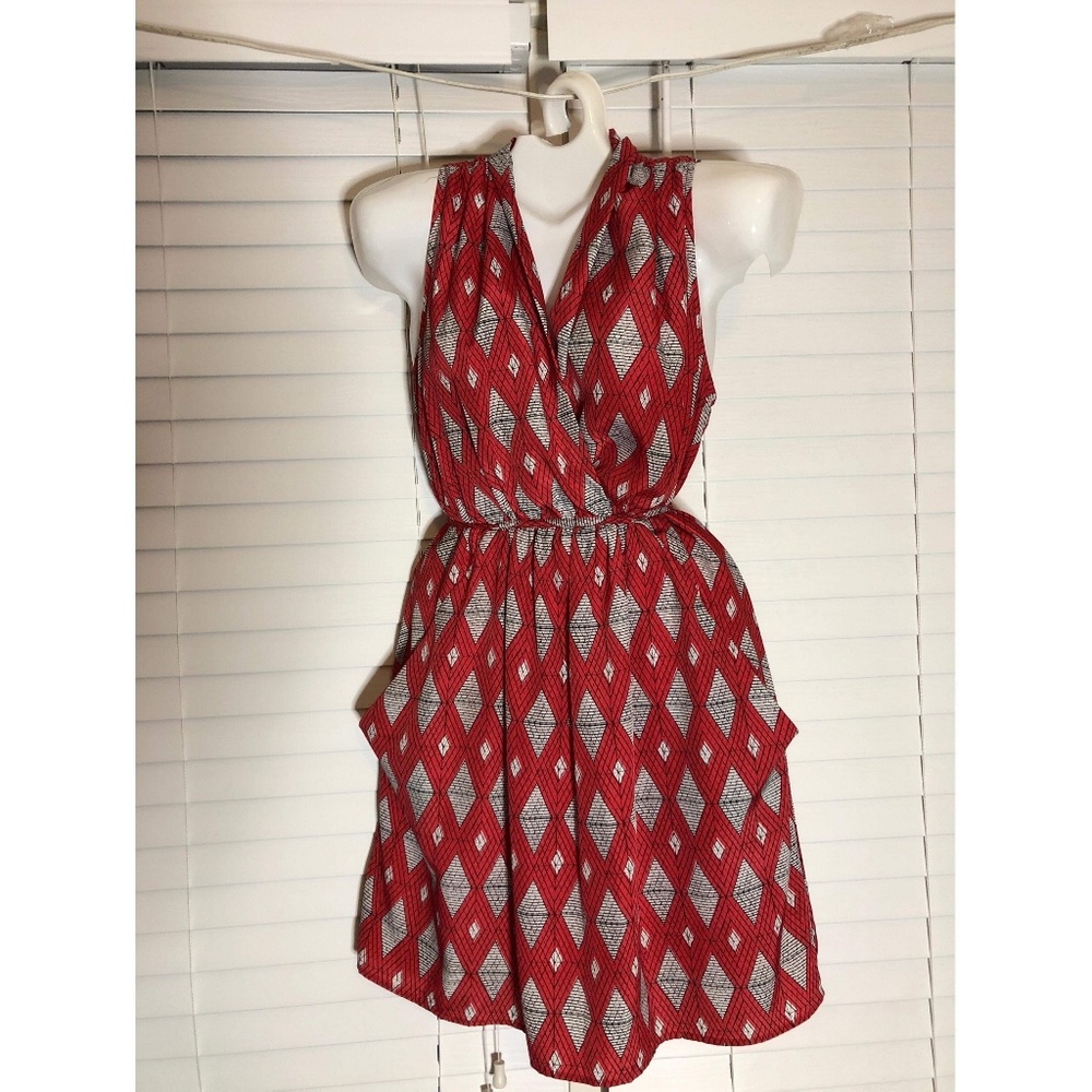 Red Collective Concepts Tie Waist Dress